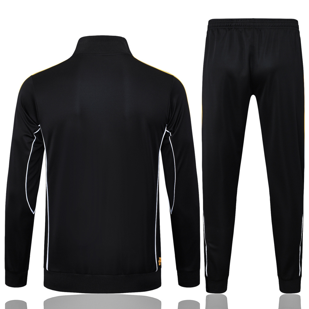 2025/2026 Real Madrid Black Long-Zip Long-Sleeve Training Kit