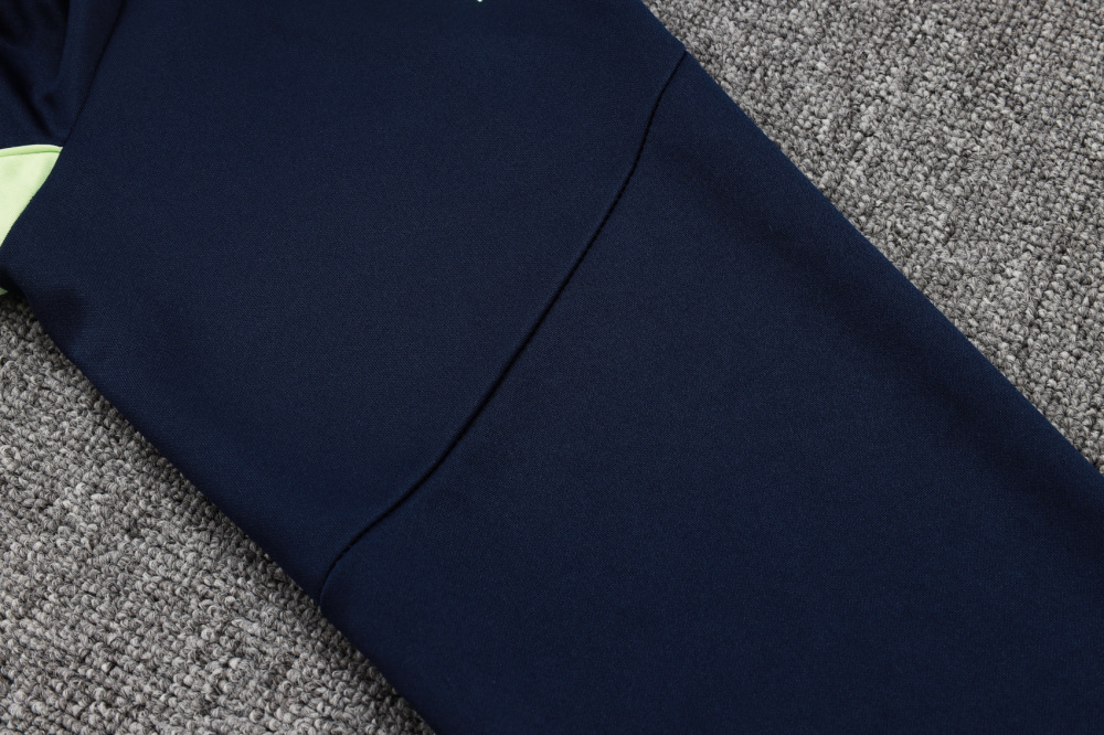 2025/2026 Real Madrid Dark Blue Long-Zip Long-Sleeve Training Kit