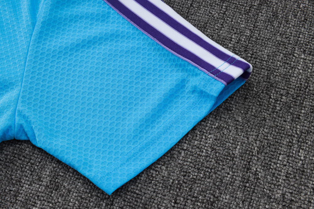 2025/2026 Real Madrid Blue-Green Retro Short-Sleeve Training Kit