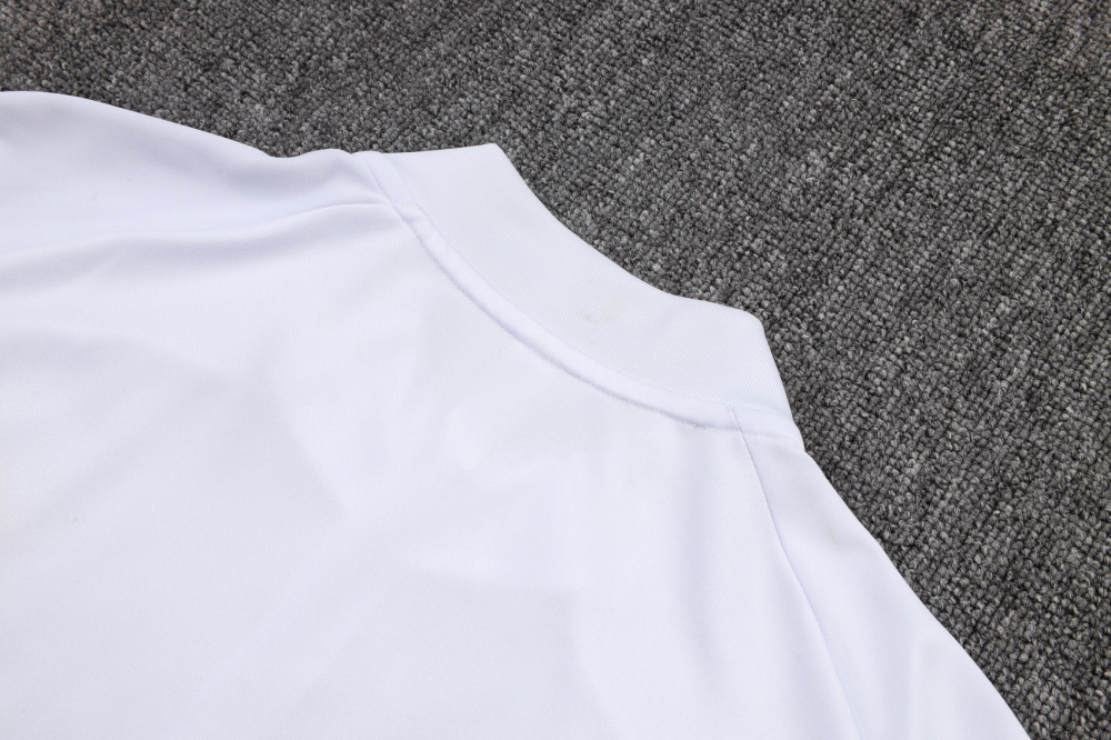 2025/2026 Real Madrid Blue and White Half-Zip Changxou Training Kit