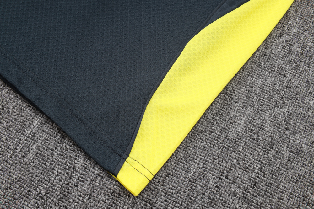 2025/2026 Real Madrid Dark Grey Polo Short-Sleeve Training Kit