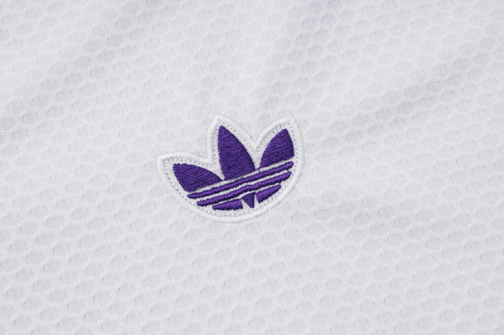 2025/2026 Real Madrid White and Purple Retro Short-Sleeve Training Kit