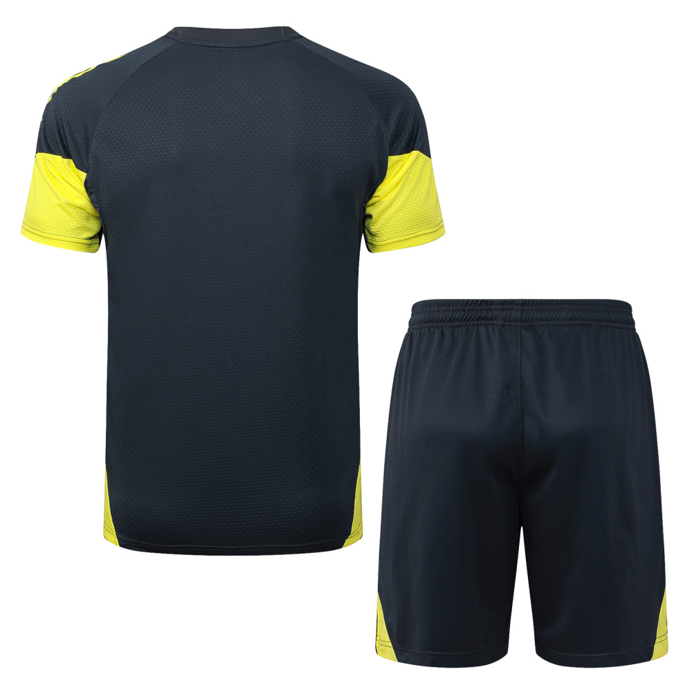 2025/2026 Real Madrid Dark Grey Short-Sleeve Training Kit