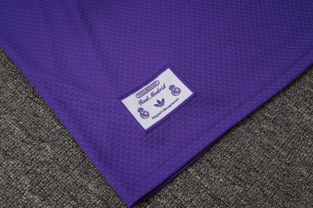2025/2026 Real Madrid Purple Retro Short-Sleeve Training Kit