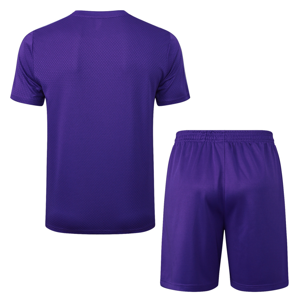 2025/2026 Real Madrid Purple Retro Short-Sleeve Training Kit