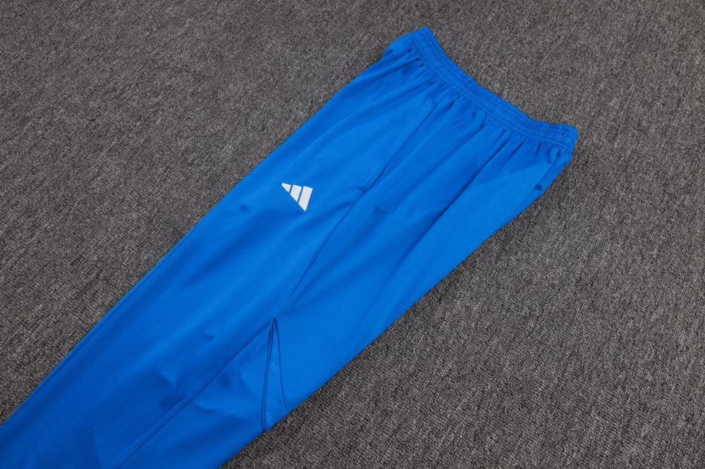 2025/2026 Real Madrid Blue and White Half-Zip Changxou Training Kit