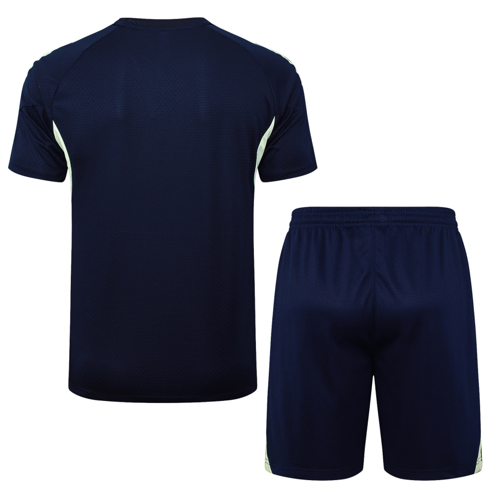 2025/2026 Real Madrid Dark Blue Short-Sleeve Training Kit