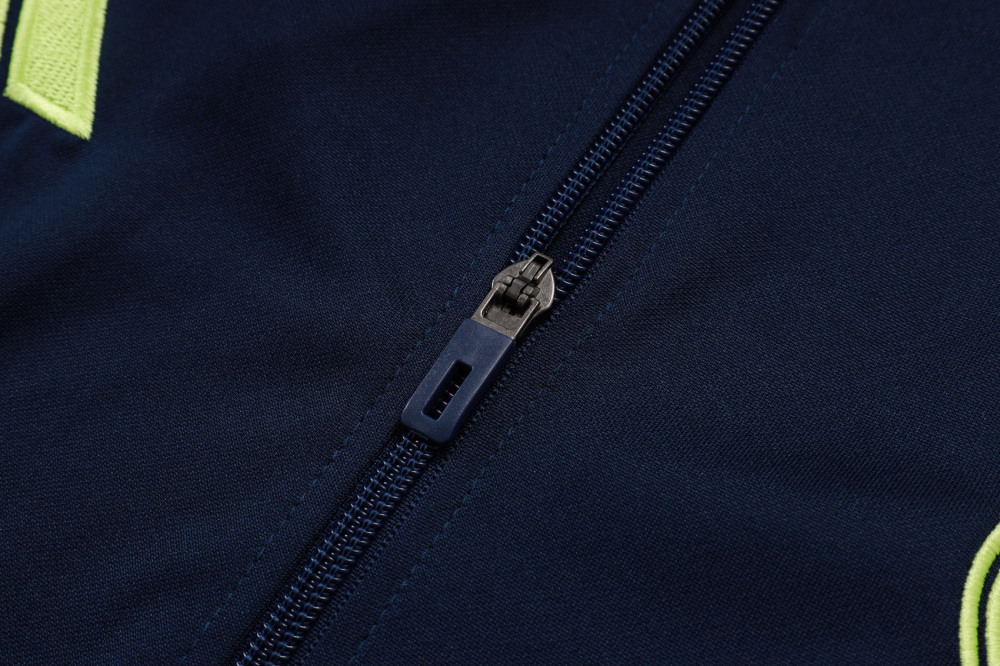 2025/2026 Real Madrid Dark Blue Long-Zip Long-Sleeve Training Kit