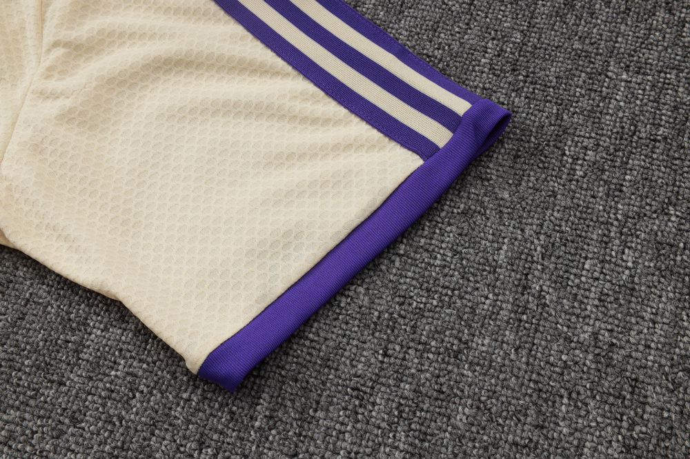 2025/2026 Real Madrid Apricot Short-Sleeve Training Kit Set