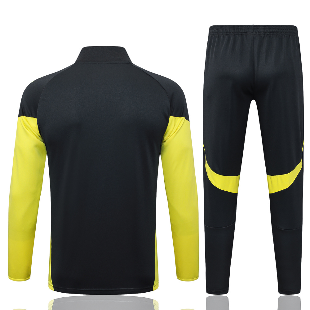 2025/2026 Real Madrid Dark Grey Long-Zip Long-Sleeve Training Kit