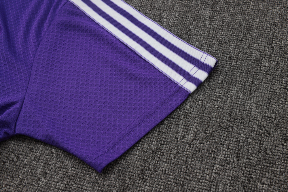 2025/2026 Real Madrid Purple Retro Short-Sleeve Training Kit