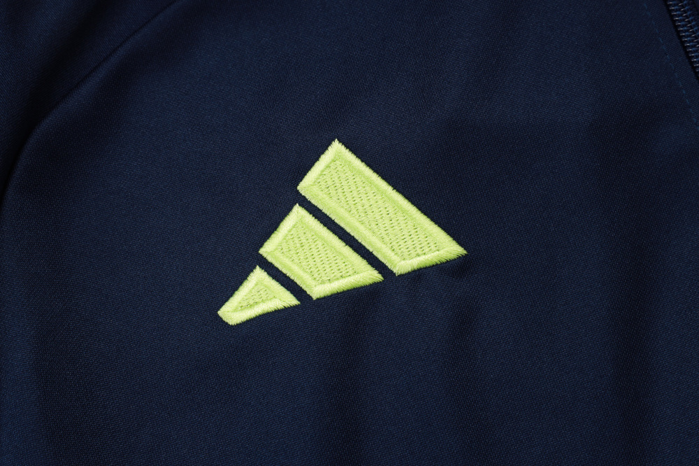2025/2026 Real Madrid Dark Blue Long-Zip Long-Sleeve Training Kit