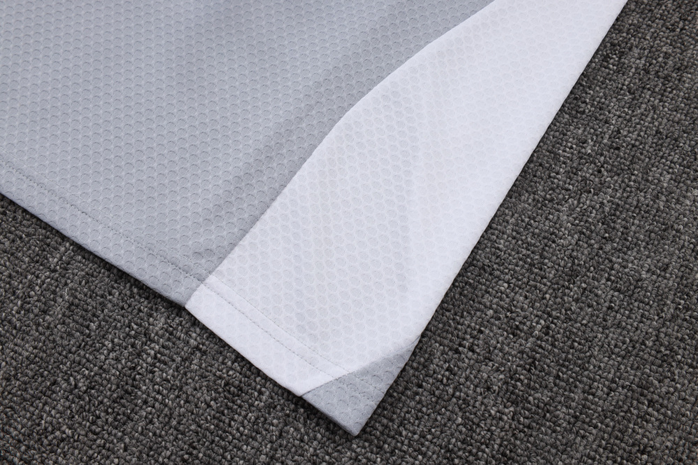 2025/2026 Real Madrid Grey and White Short-Sleeve Training Kit