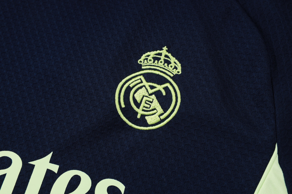 2025/2026 Real Madrid Dark Blue Short-Sleeve Training Kit