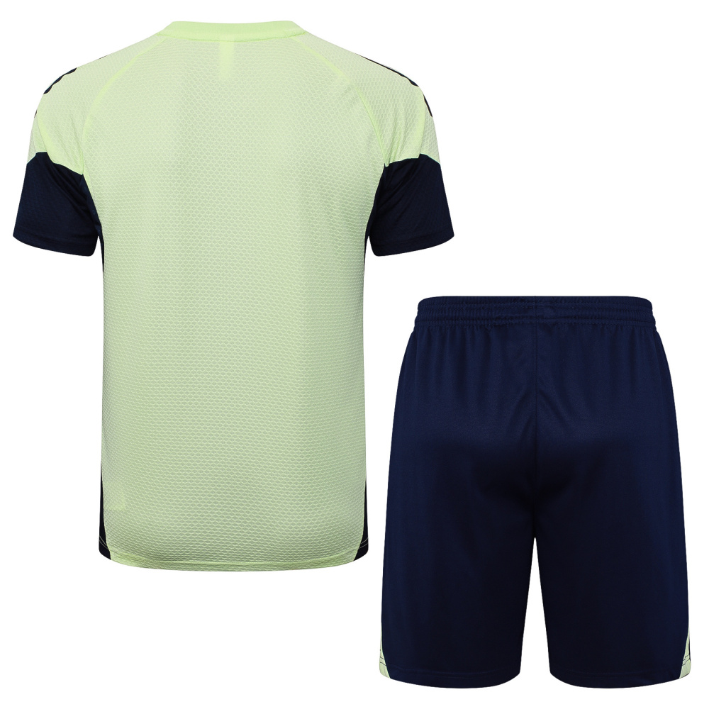 2025/2026 Real Madrid Blue/Light Green Short-Sleeve Training Kit