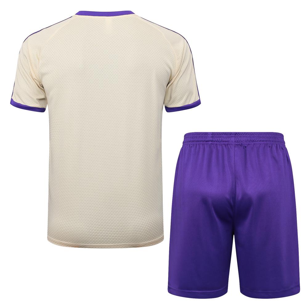 2025/2026 Real Madrid Apricot Short-Sleeve Training Kit Set