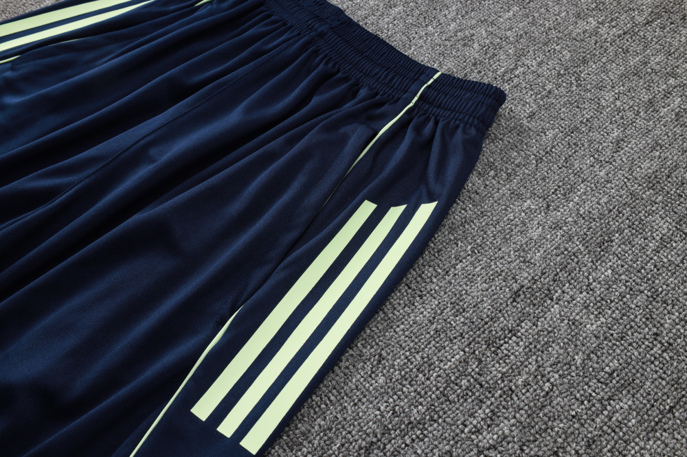 2025/2026 Real Madrid Blue/Light Green Short-Sleeve Training Kit