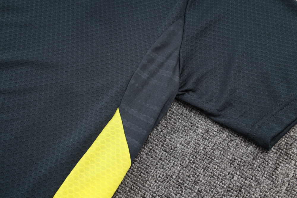 2025/2026 Real Madrid Dark Grey Polo Short-Sleeve Training Kit