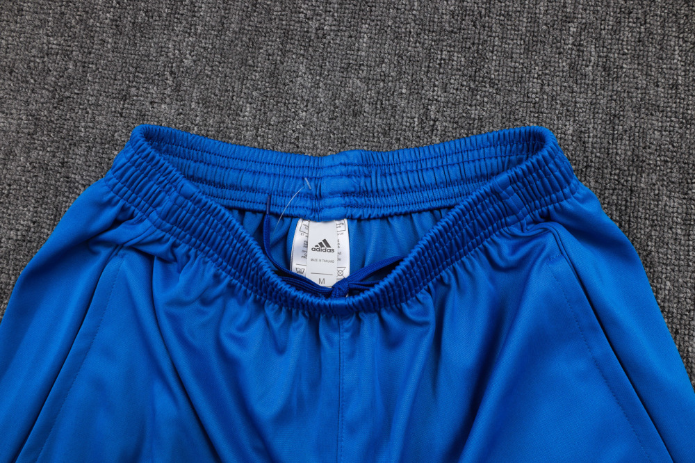 2025/2026 Real Madrid Blue and White Half-Zip Changxou Training Kit
