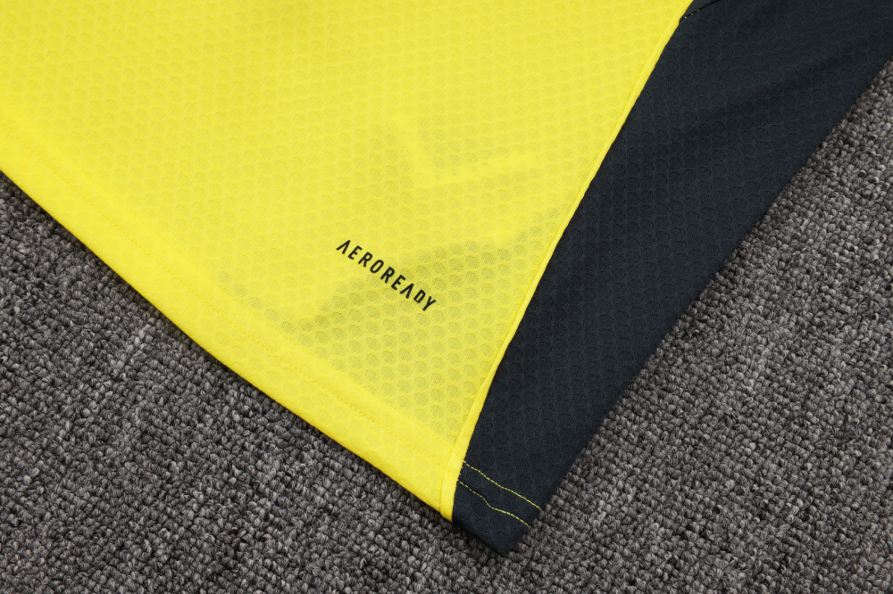 2025/2026 Real Madrid Yellow Short-Sleeve Training Kit