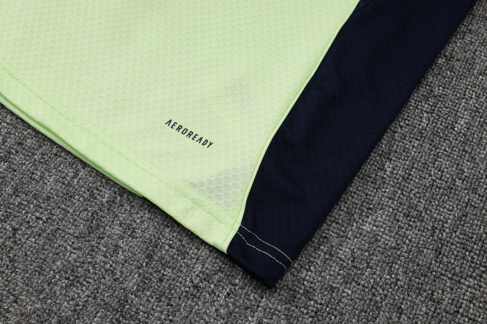 2025/2026 Real Madrid Blue/Light Green Short-Sleeve Training Kit