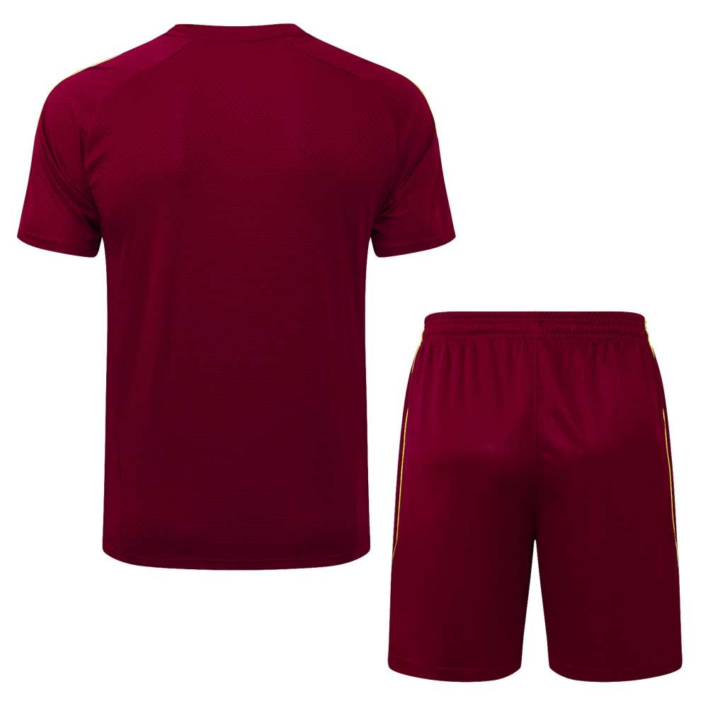 2025/2026 Arsenal Maroon Red retro version Short-Sleeve Training Kit