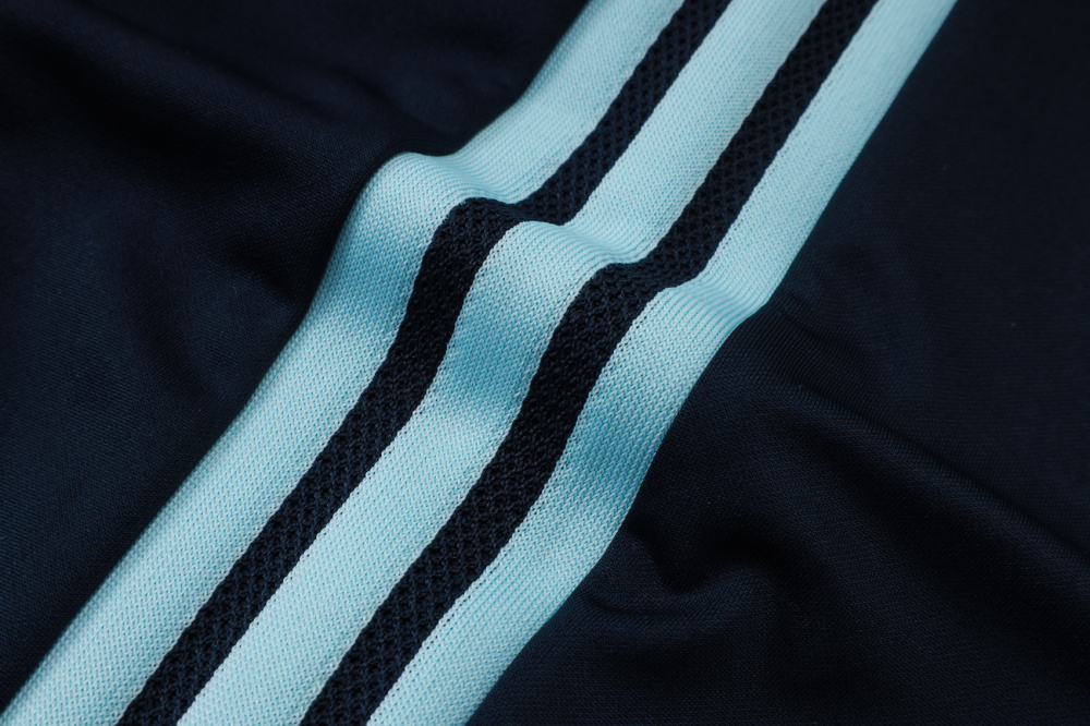 2025 Argentina Sky Blue Mid-Length Chain Long-Sleeve Training Suit Kit