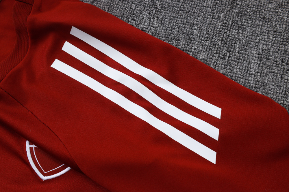 2025/2026 Arsenal Maroon Red Short-Sleeve Training Kit
