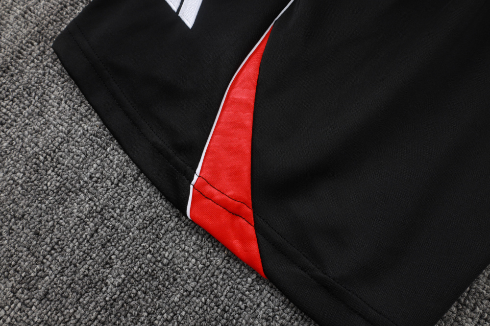 2025/2026 Arsenal Black Red Short-Sleeve Training Kit