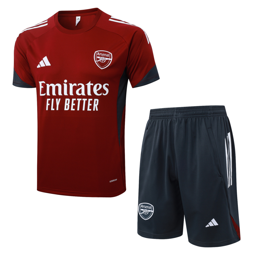 2025/2026 Arsenal Maroon Red Short-Sleeve Training Kit