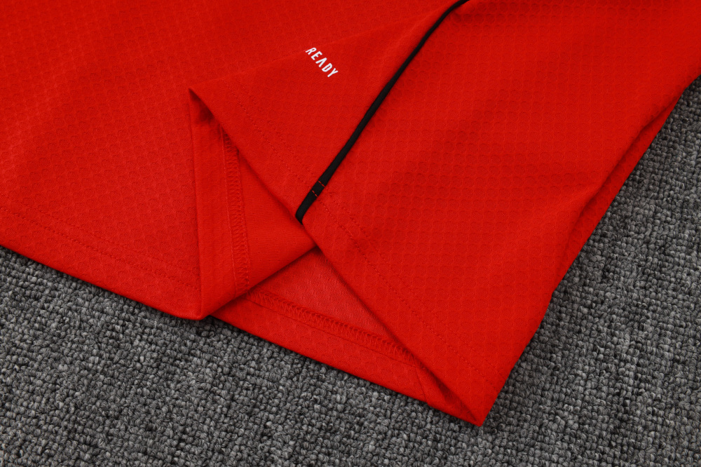 2025/2026 Arsenal Black Red Short-Sleeve Training Kit