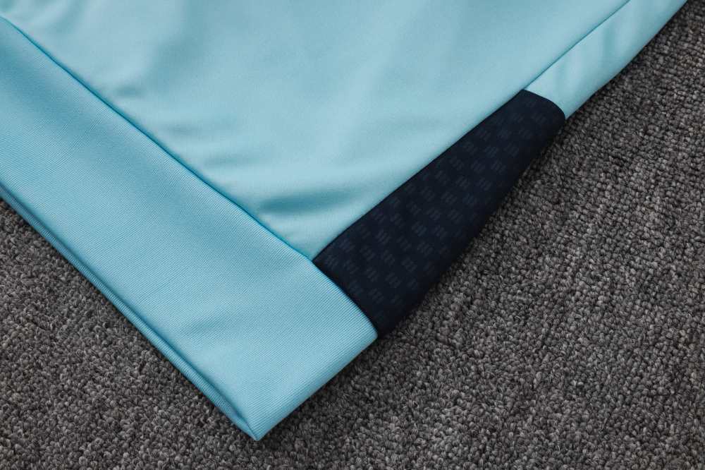 2025 Argentina Sky Blue Mid-Length Chain Long-Sleeve Training Suit Kit