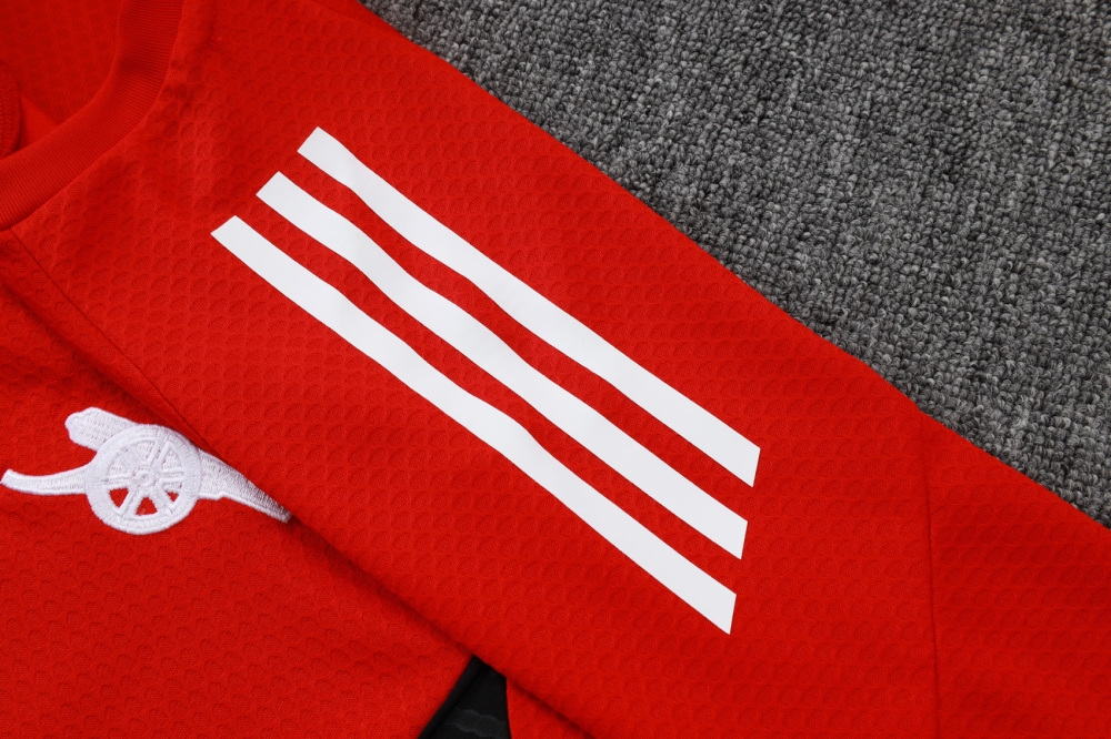 2025/2026 Arsenal Black Red Short-Sleeve Training Kit