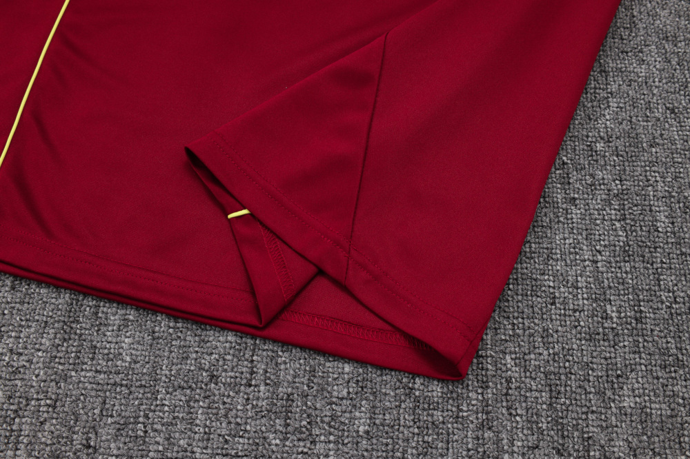 2025/2026 Arsenal Dark red vintage version Half-Zip Long-Sleeve Training Kit
