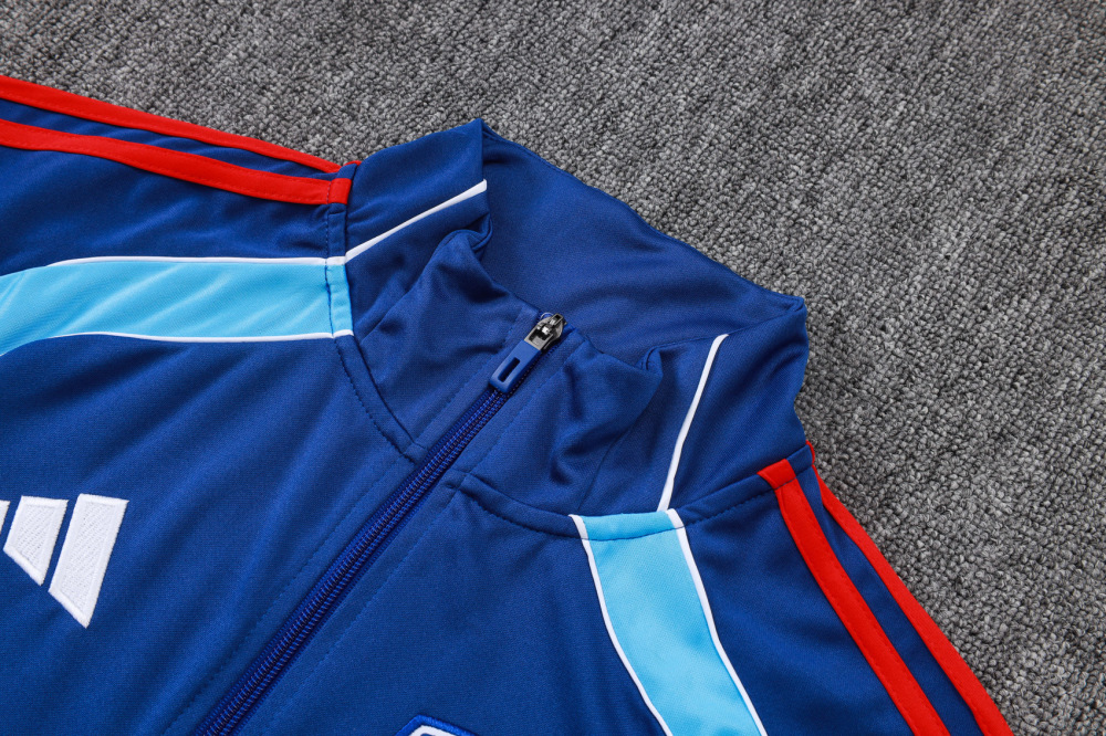 2025/2026 Arsenal colorful blue Long-Zip Training Kit
