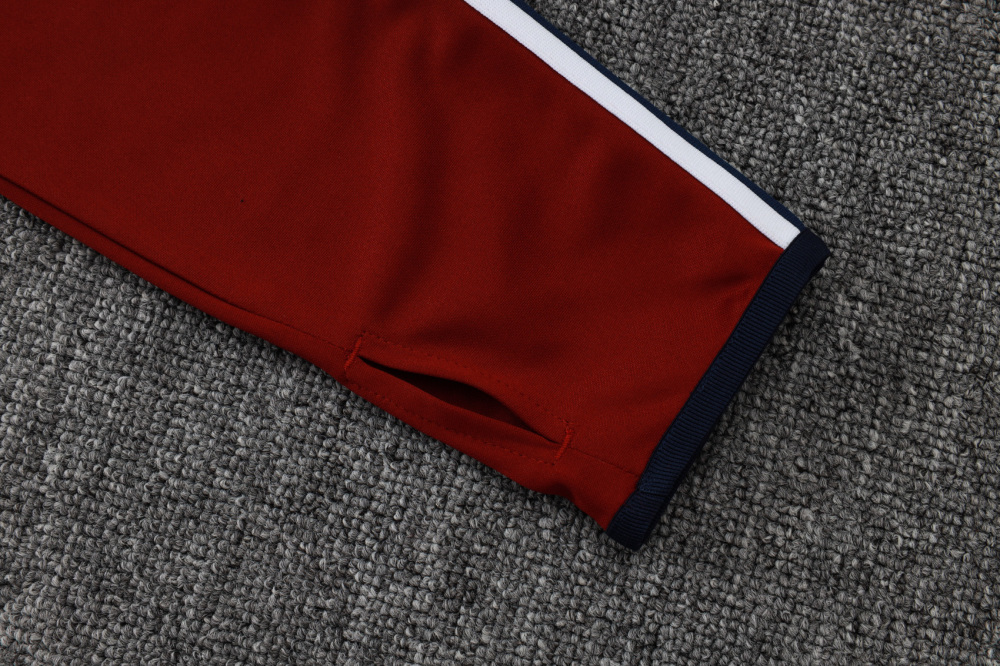 2025/2026 Arsenal dark red Half-Zip Long-Sleeve Training Kit