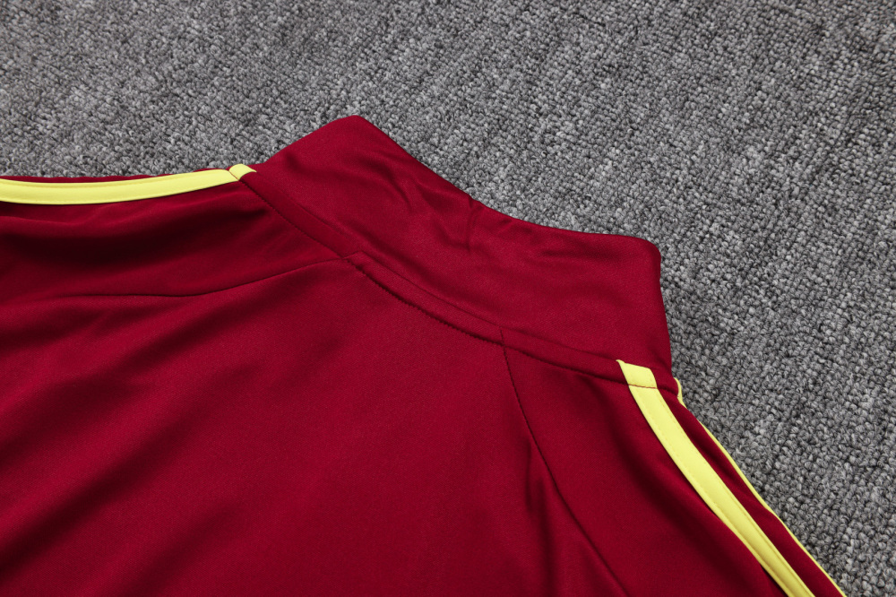 2025/2026 Arsenal Dark red vintage version Half-Zip Long-Sleeve Training Kit