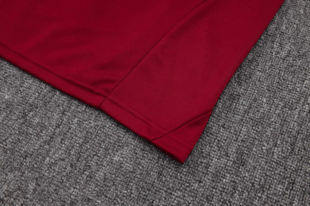 2025/2026 Arsenal Dark red vintage version Half-Zip Long-Sleeve Training Kit