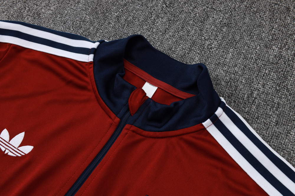 2025/2026 Arsenal dark red Half-Zip Long-Sleeve Training Kit