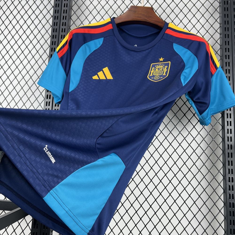 2026 Spain pre-match navy blue shirt (fan version)