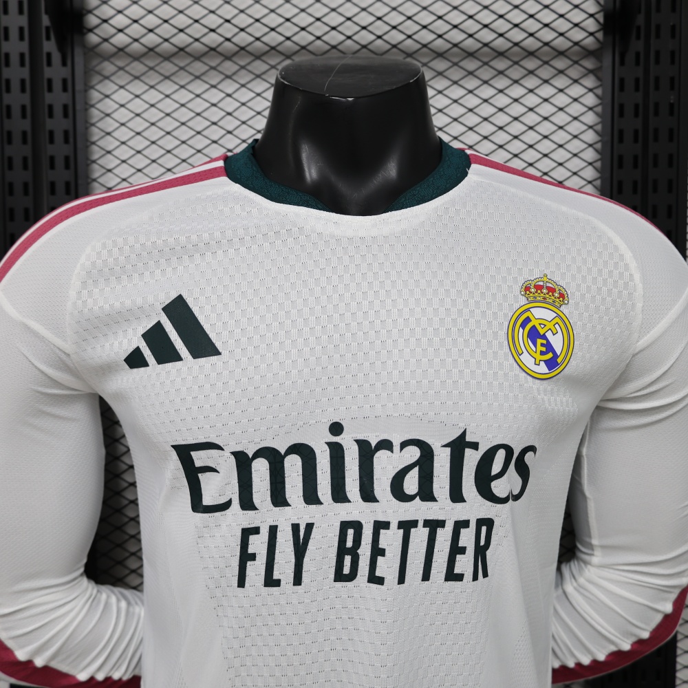 2026/2027 Real Madrid Long-Sleeve Home Football Jersey (Player Version)