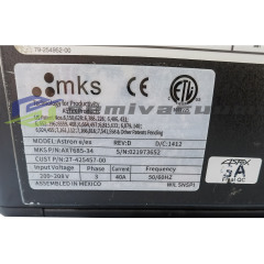 MKS RPS  ASTEX ASTRON e/ex (4-8L) AX7685-34 PN 27-425457-00 Used