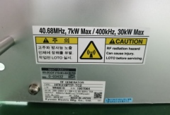 Kyosan RF GENERATOR HFK310PTP-TC2 40.68MHz,7kW Max/400kHz, 30kW Max Used