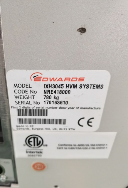 EDWARDS  Vacuum Pump IXH3045 HVM SYSTEMS
