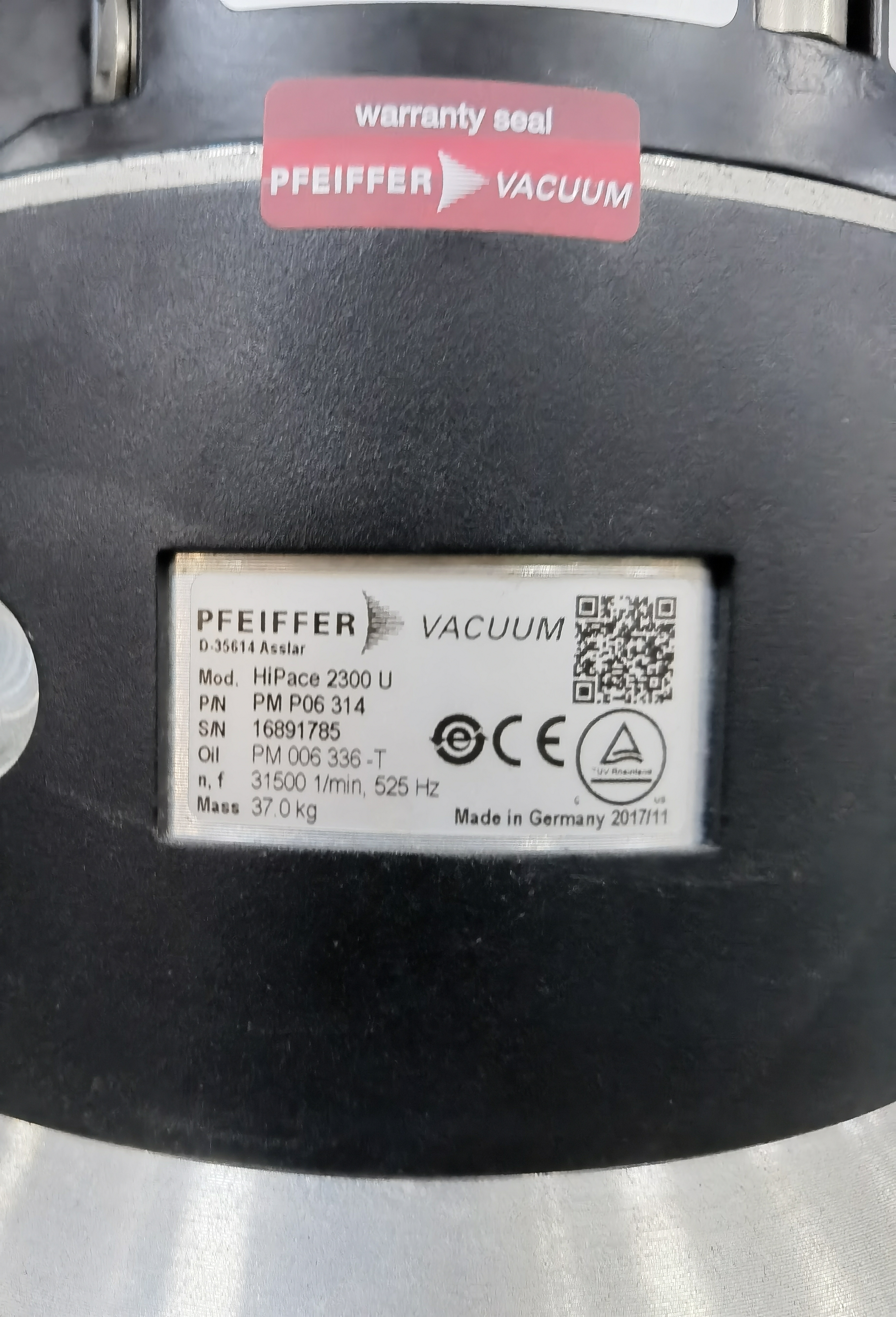 PFEIFFERD VACUUM PUMP Turbo HiPace 2300 U Used