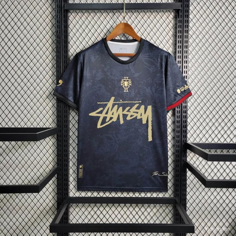 Portugal 24/25 x Stussy Black Special Jersey - Fans Version