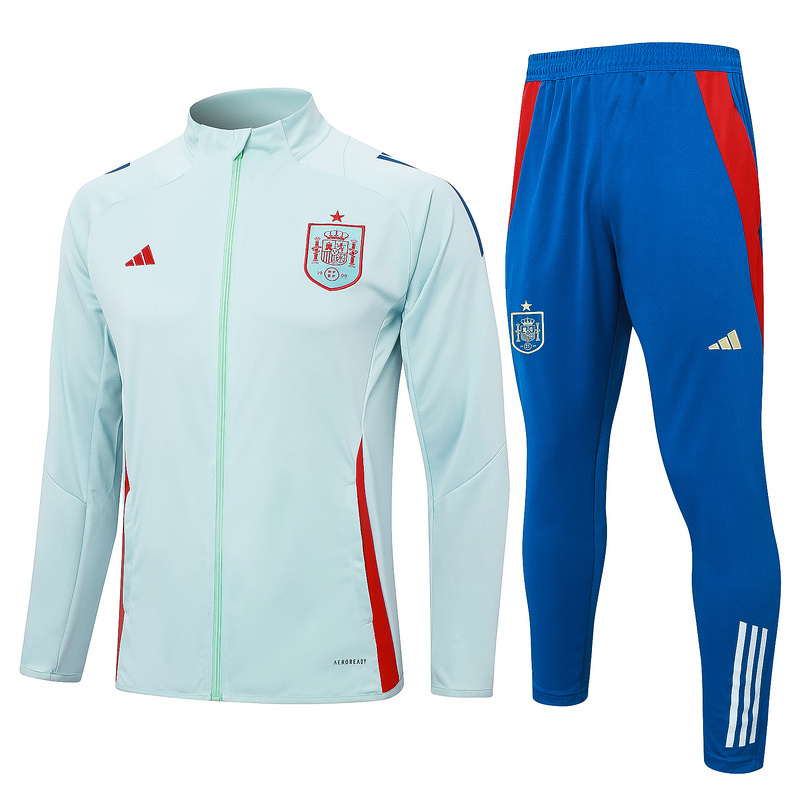 Spain 24/25 Adults Long Zipper Training Jersey  top + pants