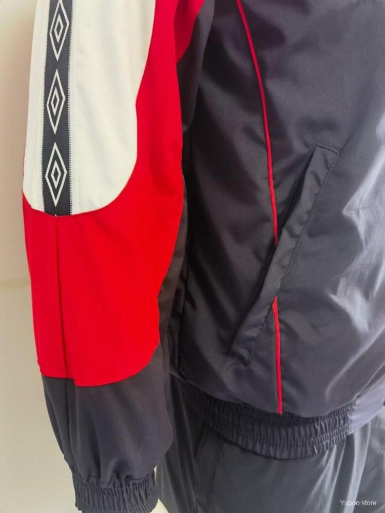 24-25 England Navy Long-Sleeve Zipper Windbreaker