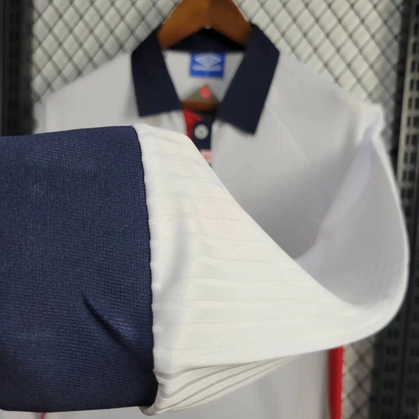 Retro England 1998 Home Stadium Long Sleeve Jersey