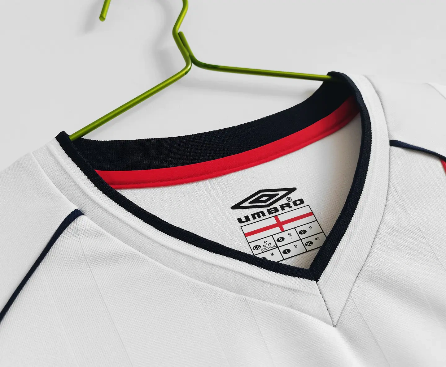 Retro England 2002 Home Stadium Long Sleeve Jersey